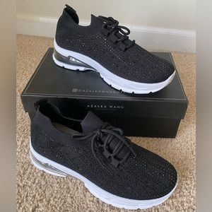 Black embellished athletic shoe. Size 7. Brand new.